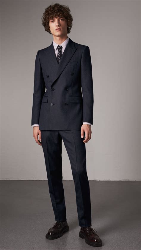 burberry double breasted blazer men|Burberry black wool tuxedo suit.